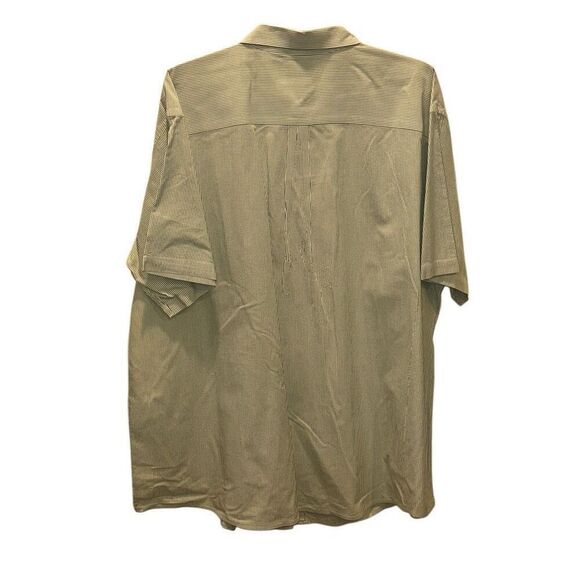 L.L. Bean Cotton Shirt - pale green stripes - XL - Picture 5 of 6